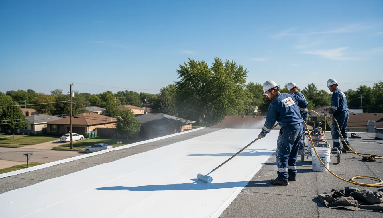 Commercial roof coating in Glen Wild, NY near me